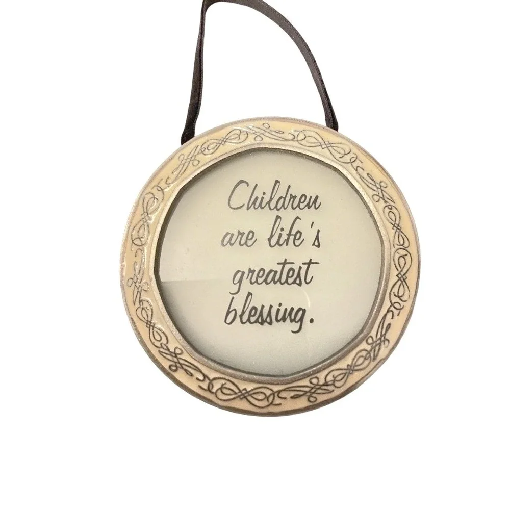 Inspirational Gift Wall Home Decor Children are lifes greatest‎ blessing Cream